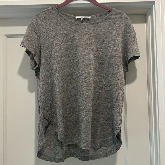 Frame 100% Linen T Shirt Grey size Small - Picture 1 of 4
